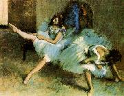 Edgar Degas Before the Ballet oil